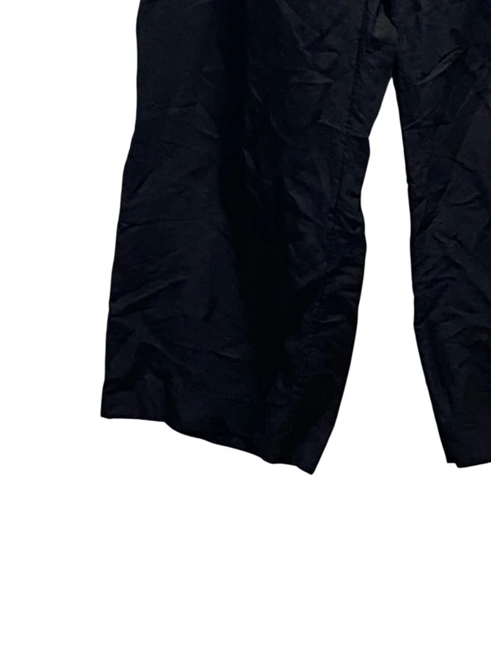 H&M Drawstring Linen Pants Black Size XL Beach Coastal Minimalist Vacation Cute